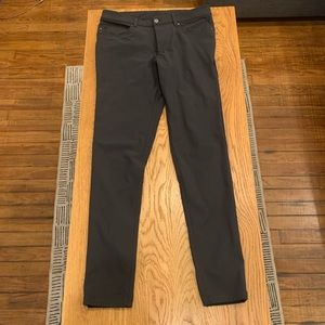 Black Lululemon Men’s ABC Pant; 31 32 length slim fit